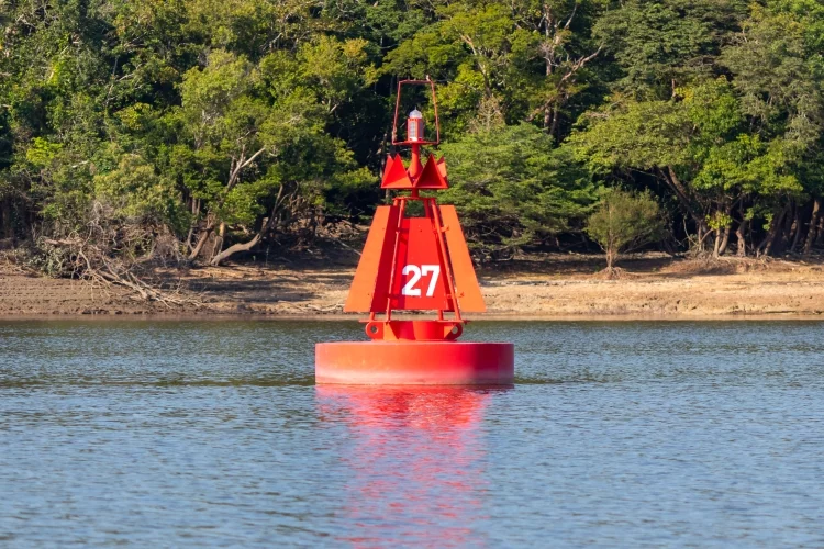 What does a yellow channel marker mean?