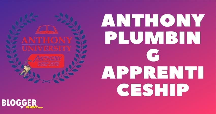 Anthony Plumbing Apprenticeship