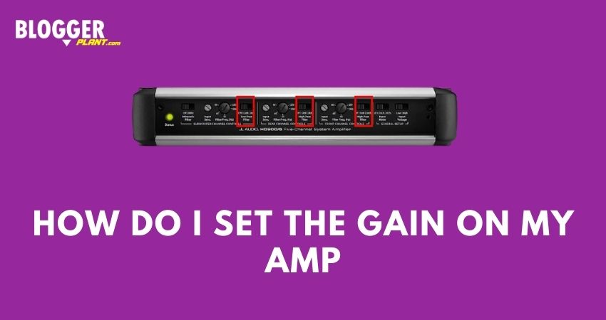 Amp Gain Setting Chart