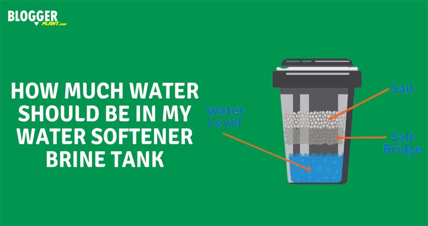 Should there be standing water in my water softener?
