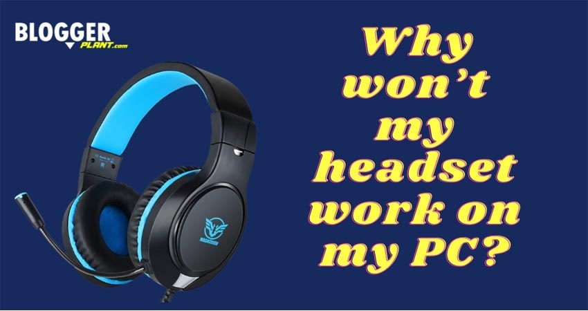 headphones wont work on pc